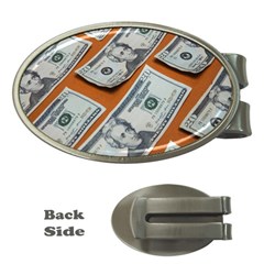 Money Pattern Money Clips (oval)  by artworkshop