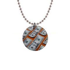 Money Pattern 1  Button Necklace by artworkshop