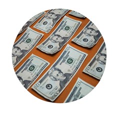 Money Pattern Mini Round Pill Box by artworkshop