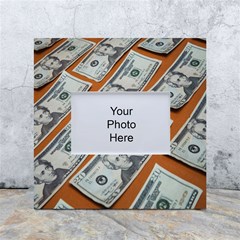 Money Pattern White Box Photo Frame 4  X 6  by artworkshop