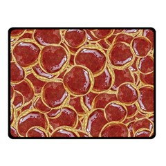 Cookies With Strawberry Jam Motif Pattern One Side Fleece Blanket (small) by dflcprintsclothing