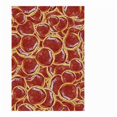 Cookies With Strawberry Jam Motif Pattern Small Garden Flag (two Sides) by dflcprintsclothing