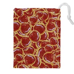 Cookies With Strawberry Jam Motif Pattern Drawstring Pouch (4xl) by dflcprintsclothing