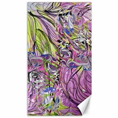 Abstract Intarsio Canvas 40  X 72  by kaleidomarblingart