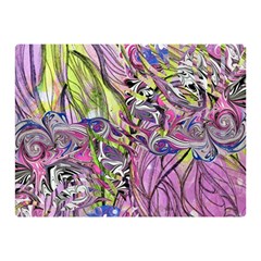 Abstract Intarsio Premium Plush Fleece Blanket (mini) by kaleidomarblingart