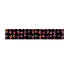 Mixed Colors Flowers Motif Pattern Premium Plush Fleece Scarf (mini) by dflcprintsclothing