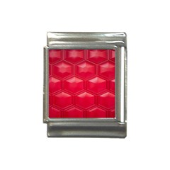 Red Textured Wall Italian Charm (13mm) by artworkshop