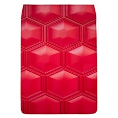 Red Textured Wall Removable Flap Cover (s) by artworkshop