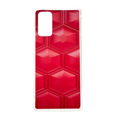 Red Textured Wall Samsung Galaxy Note 20 Tpu Uv Case by artworkshop