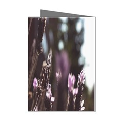 Purple Flower Pattern Mini Greeting Cards (pkg Of 8)