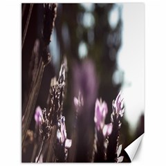 Purple Flower Pattern Canvas 12  x 16 