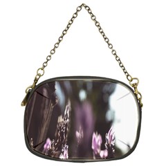 Purple Flower Pattern Chain Purse (Two Sides)