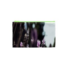 Purple Flower Pattern Cosmetic Bag (XS)