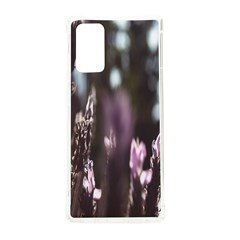 Purple Flower Pattern Samsung Galaxy Note 20 Tpu Uv Case by artworkshop