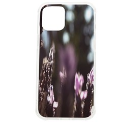 Purple Flower Pattern Iphone 12 Pro Max Tpu Uv Print Case by artworkshop