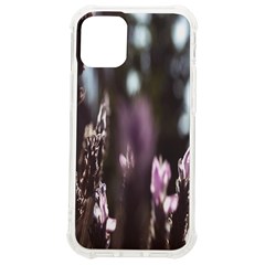 Purple Flower Pattern Iphone 12 Mini Tpu Uv Print Case	