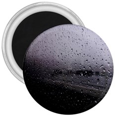 Rain On Glass Texture 3  Magnets by artworkshop