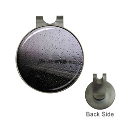 Rain On Glass Texture Hat Clips With Golf Markers by artworkshop