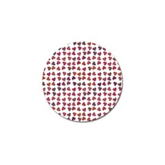 Mixed Colors Flowers Bright Motif Pattern Golf Ball Marker (10 Pack) by dflcprintsclothing