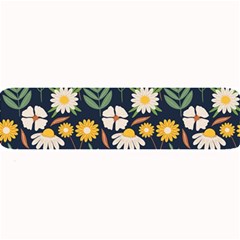 Flower Grey Pattern Floral Large Bar Mat