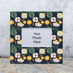 Flower Grey Pattern Floral White Box Photo Frame 4  X 6  by Dutashop