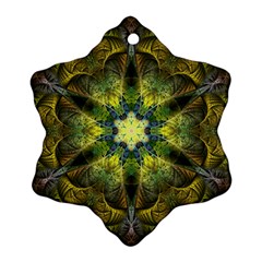 Fractal-fantasy-design-background- Snowflake Ornament (two Sides) by Vaneshart
