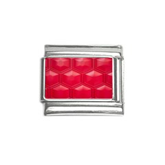 Red Textured Wall Italian Charm (9mm) by artworkshop