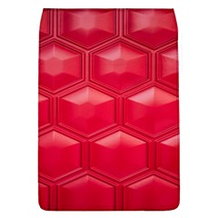 Red Textured Wall Removable Flap Cover (l) by artworkshop