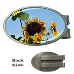 Sunflower Flower Yellow Money Clips (Oval)  Front