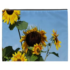 Sunflower Flower Yellow Cosmetic Bag (xxxl) by artworkshop