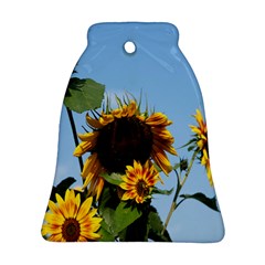 Sunflower Flower Yellow Ornament (bell) by artworkshop