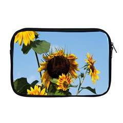 Sunflower Flower Yellow Apple Macbook Pro 17  Zipper Case by artworkshop