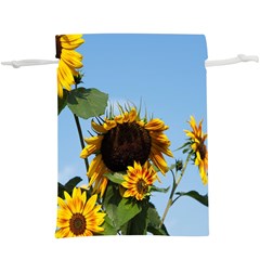 Sunflower Flower Yellow Lightweight Drawstring Pouch (xl) by artworkshop