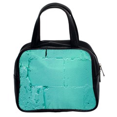 Teal Brick Texture Classic Handbag (Two Sides)