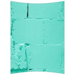 Teal Brick Texture Back Support Cushion