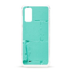 Teal Brick Texture Samsung Galaxy S20 6 2 Inch Tpu Uv Case by artworkshop