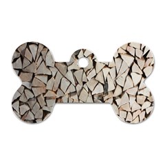 Texture Pattern Design Dog Tag Bone (Two Sides)