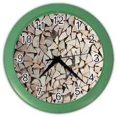 Texture Pattern Design Color Wall Clock by artworkshop