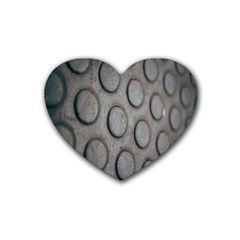 Texture Pattern Wallpaper Rubber Coaster (heart) by artworkshop