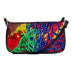 Thread Texture Pattern Shoulder Clutch Bag by artworkshop