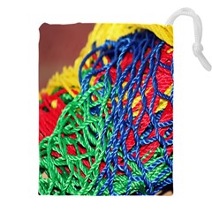 Thread Texture Pattern Drawstring Pouch (4xl) by artworkshop