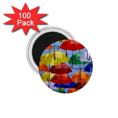 Umbrellas Colourful 1 75  Magnets (100 Pack)  by artworkshop