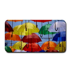 Umbrellas Colourful Medium Bar Mat by artworkshop