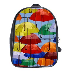 Umbrellas Colourful School Bag (xl) by artworkshop