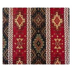 Uzbek Pattern In Temple One Side Premium Plush Fleece Blanket (small)