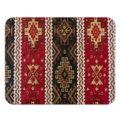 Uzbek Pattern In Temple One Side Premium Plush Fleece Blanket (large)