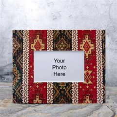 Uzbek Pattern In Temple White Tabletop Photo Frame 4 x6 