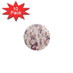 Vintage Floral Pattern 1  Mini Magnet (10 Pack) 