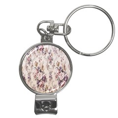 Vintage Floral Pattern Nail Clippers Key Chain