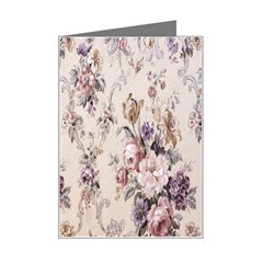 Vintage Floral Pattern Mini Greeting Card